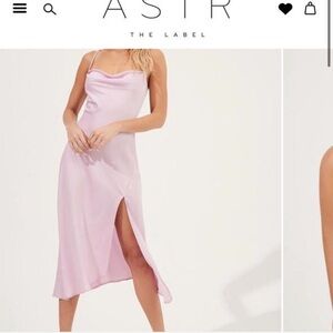 ASTR the Label Gaia Midi Dress in Lilac